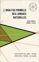 Cover for L' Analyse Formelle Des Langues Naturelles
