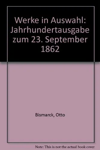 Cover for Werke in Auswahl