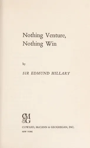 Cover for Nothing Venture, Nothing Win