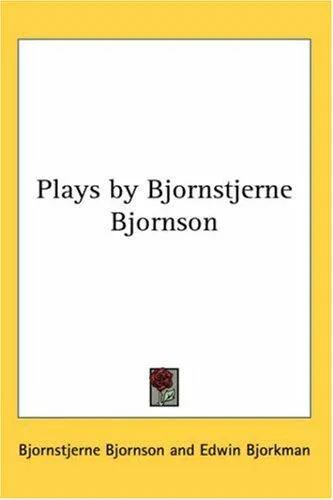 Cover for Plays, by Bjornstjerne Bjornson.