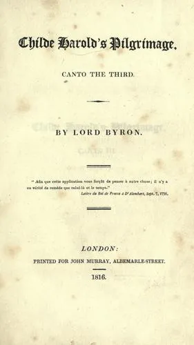 Cover for Childe Harold's Pilgrimage