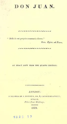 Cover for Don Juan