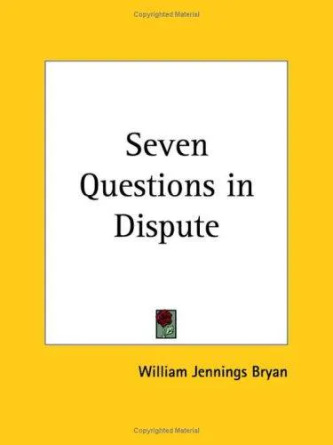 Cover for Seven Questions in Dispute