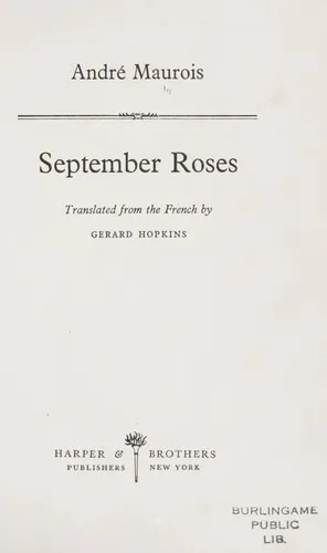 Cover for Les Roses De Septembre