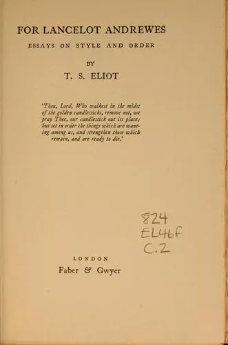 Cover for For Lancelot Andrewes