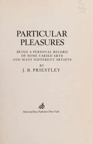 Cover for Particular Pleasures