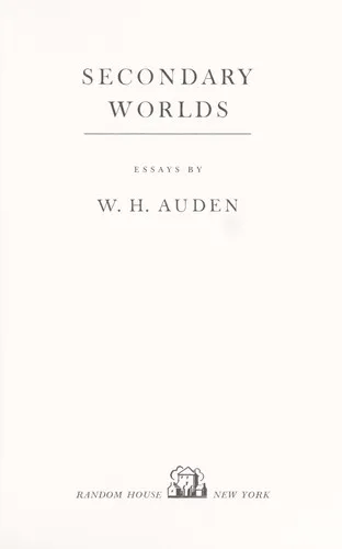 Cover for Secondary Worlds