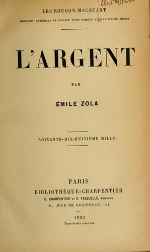 Cover for L' Argent