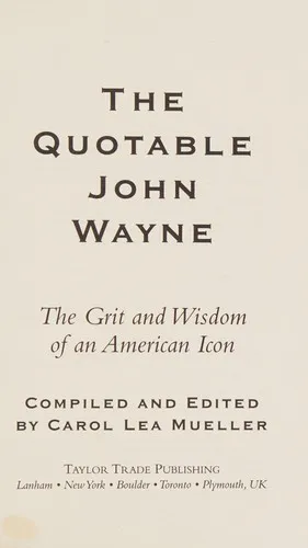 Cover for The Quotable John Wayne