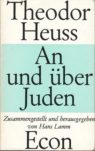 Cover for An Und üBer Juden