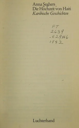 Cover for Die Hochzeit Von Haiti