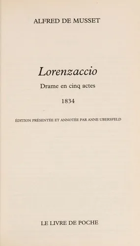 Cover for Lorenzaccio: Drame En Cinq Actes, 1834