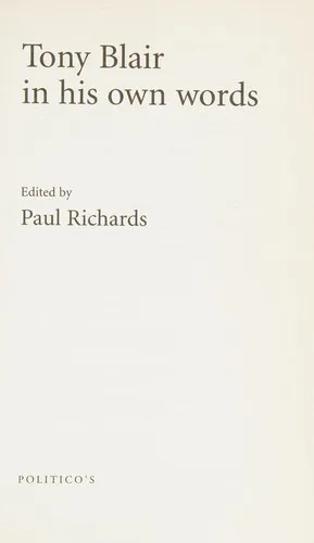 Cover for TONY BLAIR iN HIS OWN WORDS - ED. bY PAUL RICHARDS