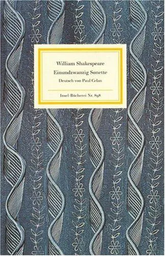 Cover for Einundzwanzig Sonette. ÜBers. Von Paul Celan