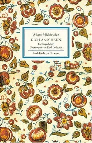 Cover for Dich Anschaun. Liebesgedichte