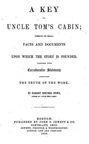 Cover for Key to Uncle Tom's Cabin