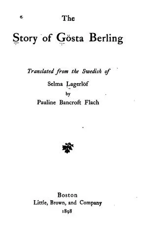 Cover for The Story of Gosta Berling
