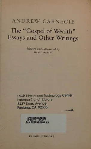 Cover for The Gospel of Wealth Essays and Other Writings
