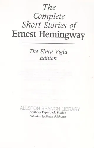 Cover for The Short Stories of Ernest Hemingway