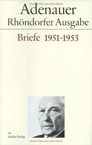 Cover for Briefe, 1951-1953