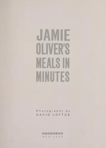 Cover for Jamie Oliver's Meals in Minutes