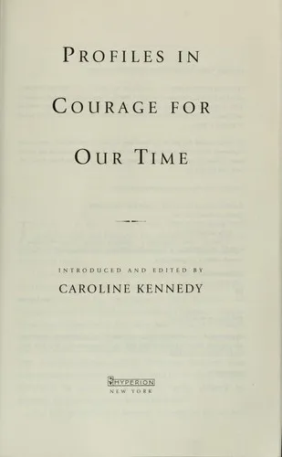 Cover for Profiles in Courage for Our Time