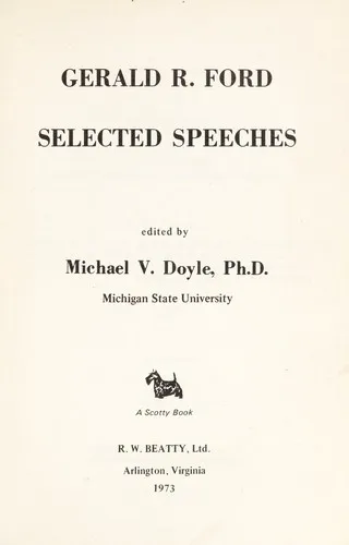 Cover for Selected Speeches