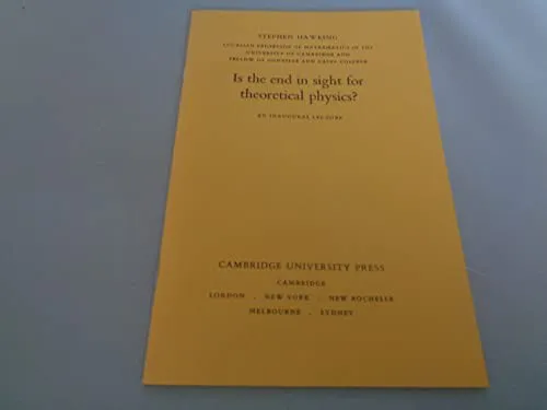 Cover for Is the End in Sight for Theoretical Physics?