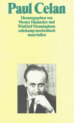 Cover for Paul Celan (Suhrkamp Taschenbuch) (German Edition)
