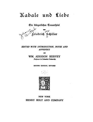 Cover for Kabale Und Liebe