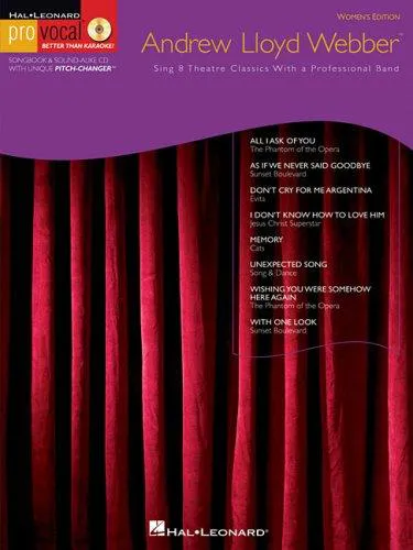 Cover for Andrew Lloyd Webber for Female Singers