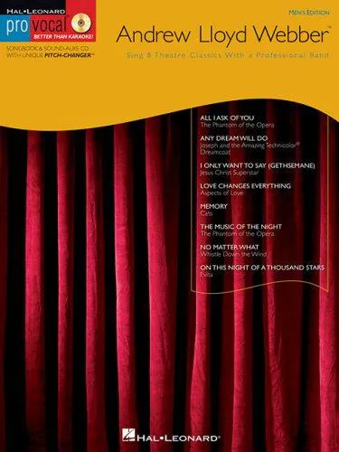 Cover for Andrew Lloyd Webber for Male Singers