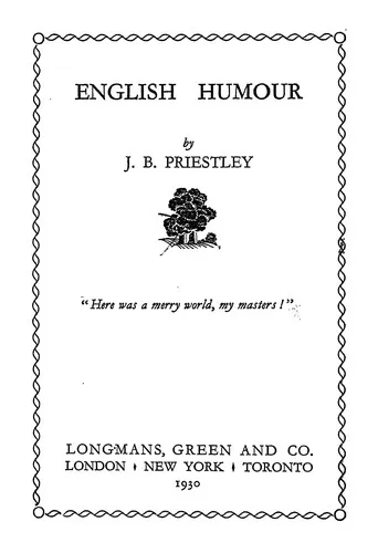Cover for English Humour