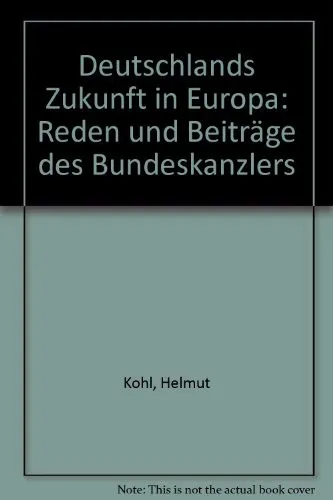 Cover for Deutschlands Zukunft in Europa
