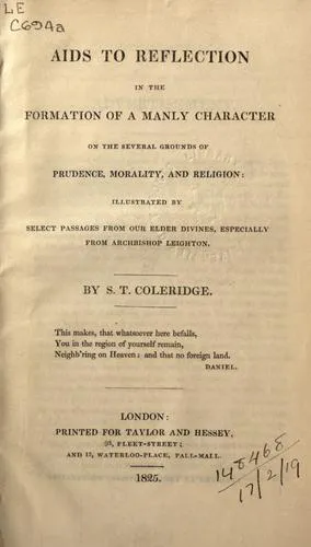 Cover for Aids to Reflection in the Formation of a Manly Character