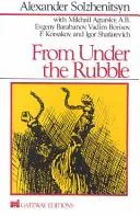 Cover for From Under the Rubble