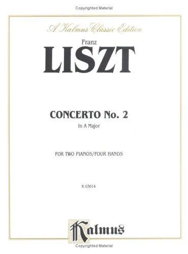 Cover for Liszt Piano Concerto #2 a Major