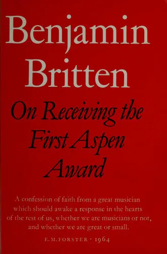 Cover for On Receiving the First Aspen Award