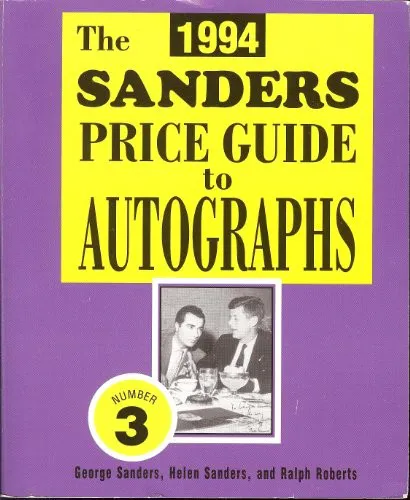 Cover for Sanders Price Guide to Autographs 1994