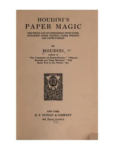 Cover for Houdini's Paper Magic