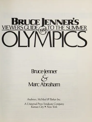 Cover for Bruce Jenner's Viewers Guide to the 1984 Summer Olympics