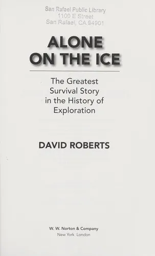 Cover for Alone on the Ice