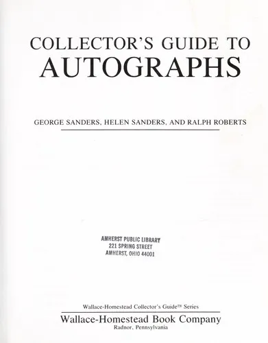 Cover for Collector's Guide to Autographs