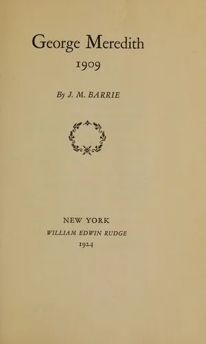 Cover for George Meredith, a Tribute