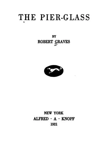 Cover for The Pier-glass