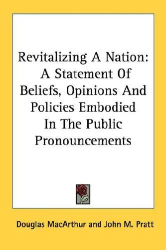 Cover for Revitalizing a Nation