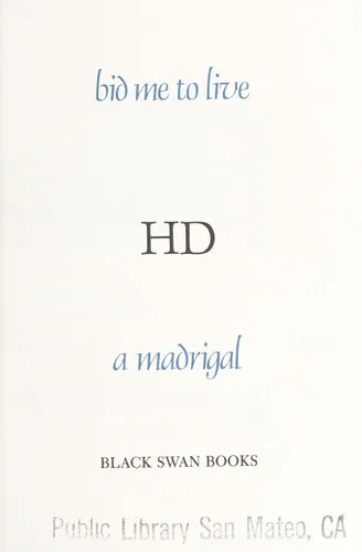 Cover for Bid Me to Live