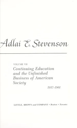 Cover for The Papers of Adlai E. Stevenson