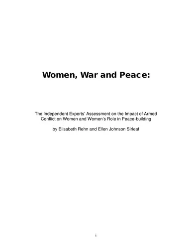 Cover for Women, War, Peace