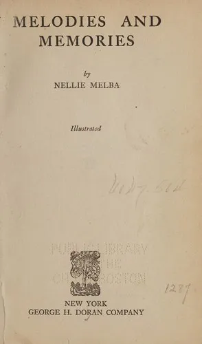 Cover for Melodies and Memories